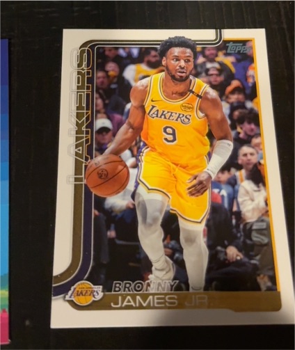 2025-26 Topps #152 Bronny James Jr. — front