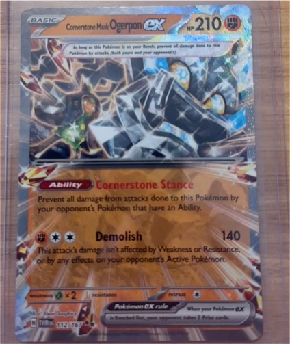 2022 Pokémon TCG SV06: Twilight Masquerade #112 Cornerstone Mask Ogerpon ex — front