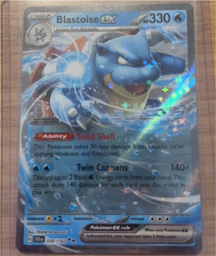 2023 Pokémon TCG Scarlet & Violet Stellar Crown #030 Blastoise ex — front