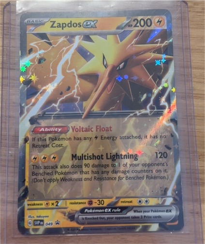 2023 Pokémon TCG Zapdos ex #049 — front