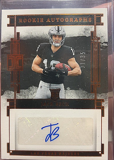 2025 Panini Impeccable Rookie Autographs #RA-JBE Jack Bech — front