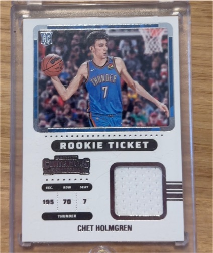 2022-23 Panini Contenders Rookie Ticket #RTS-CH Chet Holmgren — front