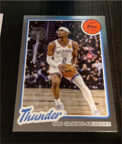 2025-26 Topps #80BK-91 Shai Gilgeous-Alexander 45th Anniversary — front