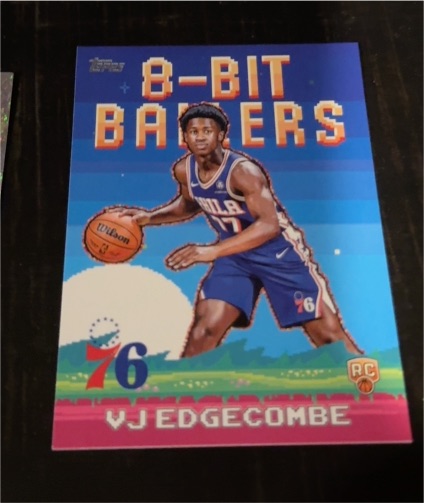 2025-26 Topps 8-Bit Ballers #8B-33 VJ Edgecombe — front