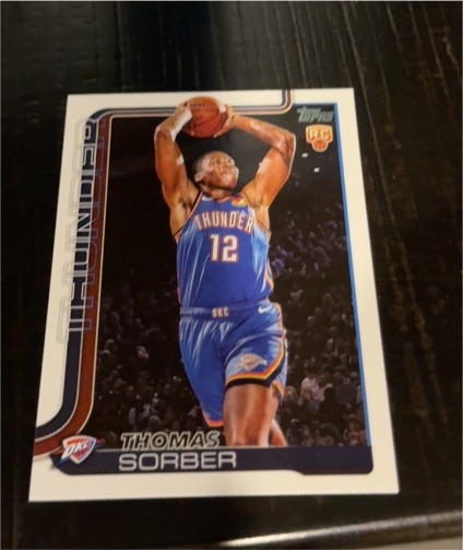 2025-26 Topps Basketball #215 Thomas Sorber — front