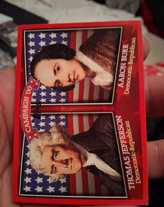 2008 Topps Historical Campaign Match-Ups #HCM-1793 Aaron Burr / Thomas Jefferson — front
