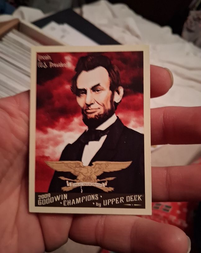 2009 Upper Deck Goodwin Champions #16 Abraham Lincoln — front
