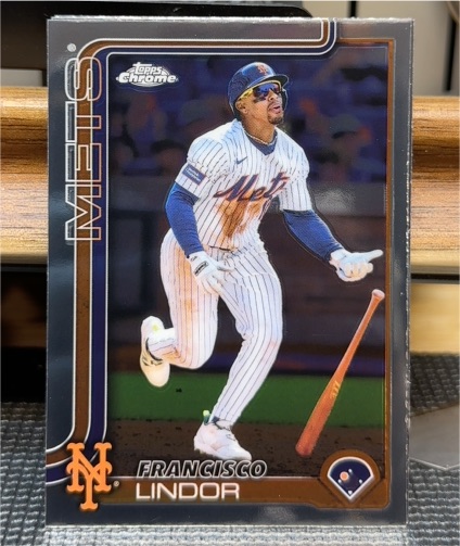 2025 Topps Chrome #170 Francisco Lindor — front