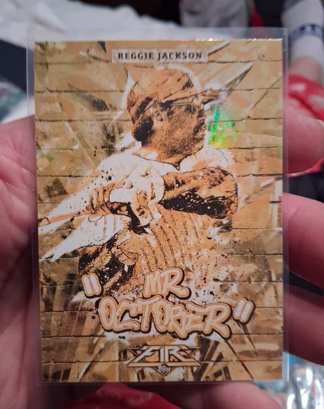 2017 Topps Fire Monikers #M-17 Reggie Jackson — front