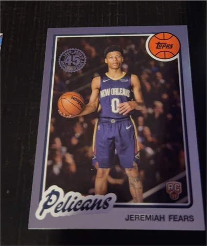 2025-26 Topps Basketball 45th Anniversary #80BK-98 Jeremiah Fears — front