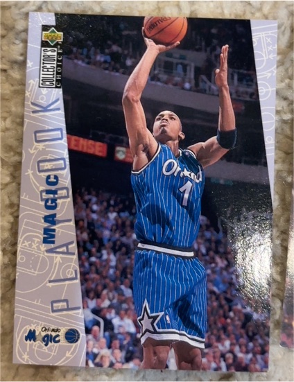 1996-97 Upper Deck Collector's Choice #385 Anfernee Hardaway Orlando Magic Playbook — front