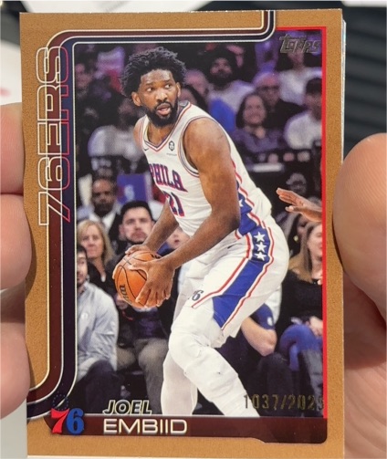 2025-26 Topps #22 Joel Embiid — front