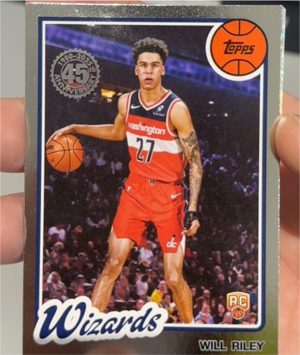 2025-26 Topps #80BK-67 Will Riley 1980-81 Topps Basketball — front