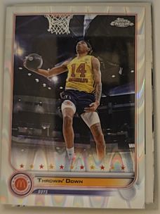 2022 Topps Chrome McDonald's All American #1 Ray Throwin' Down — front
