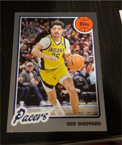 2025-26 Topps Basketball 45th Anniversary #80BK-16 Ben Sheppard — front