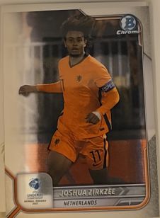 2022-23 Bowman Chrome Road to UEFA Under21 Championship #149 Joshua Zirkzee — front