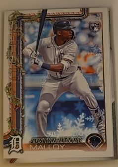 2025 Topps Holiday #H31 Justyn-Henry Malloy — front