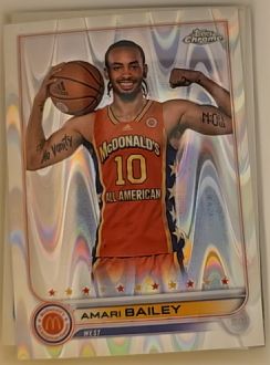 2022 Topps Chrome McDonald's All American #61 Amari Bailey — front
