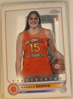 2022 Topps Chrome McDonald's All American #37 Raegan Beers — front