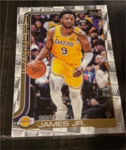 2025-26 Topps #152 Bronny James Jr. — front
