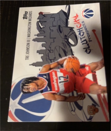 2025-26 Topps #CC-6 Tre Johnson III Clutch City Prospects — front
