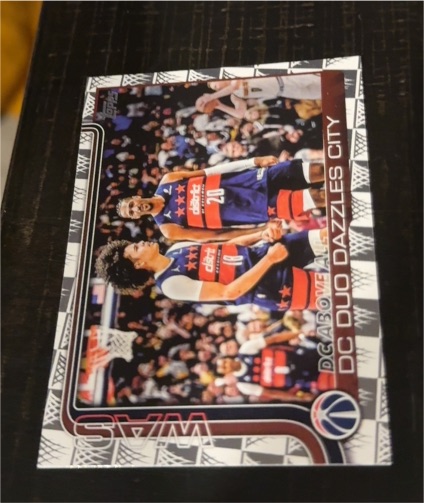 2025-26 Topps #285 Alex Sarr DC Duo Dazzles City — front