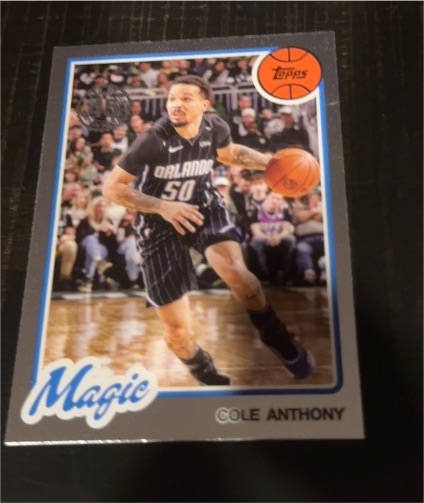 2025-26 Topps Basketball 45th Anniversary #80BK-26 Cole Anthony — front