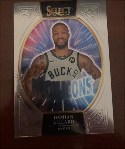 2024-25 Panini Select #5 Damian Lillard Neon Icon — front