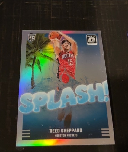 2024-25 Panini Donruss Optic #13 Reed Sheppard Splash Rookie Card — front