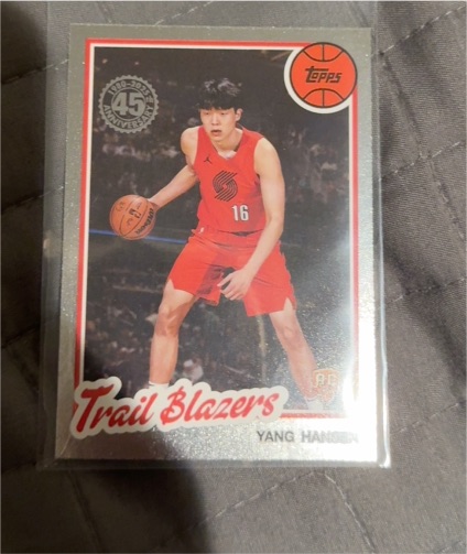 2025-26 Topps Basketball #80BK-62 Yang Hansen — front