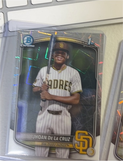 2025 Bowman Chrome #BCP-223 Jhoan De La Cruz — front
