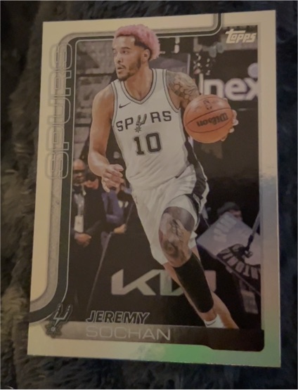 2025-26 Topps #199 Jeremy Sochan — front