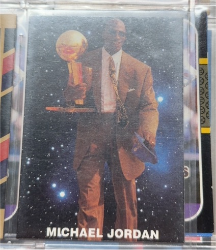 1993 Michael Jordan He's Out Of This World Promo Card — front