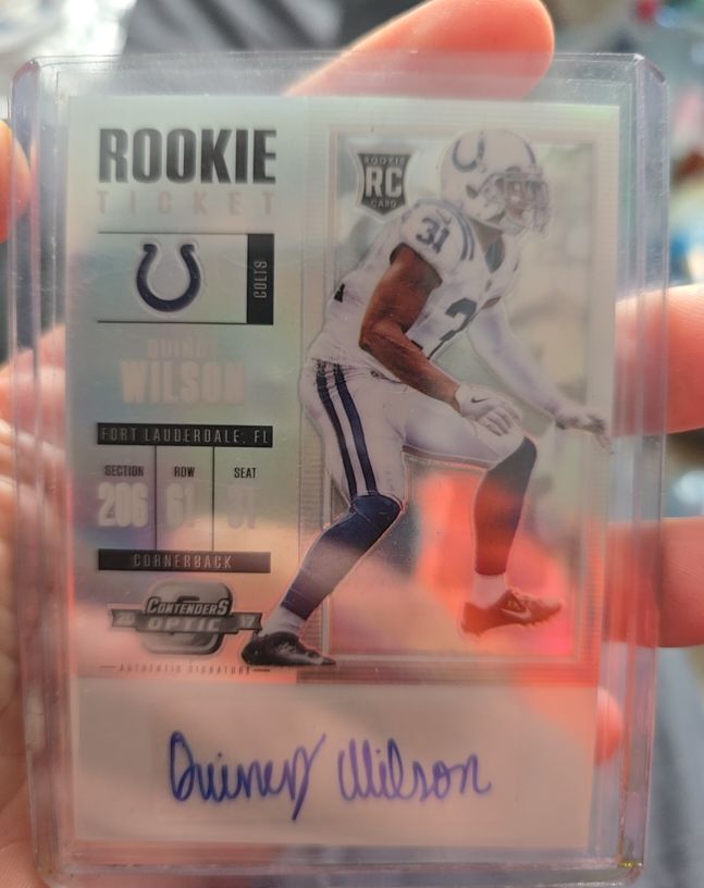 2017 Panini Contenders #111 Quincy Wilson Rookie Ticket Auto — front