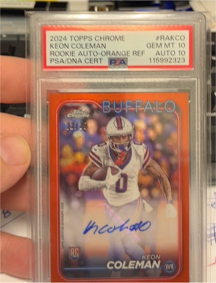 2024 Topps Chrome #RAKCO Keon Coleman — front