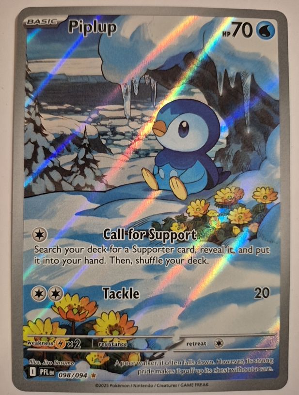 2025 Pokémon #098 Piplup — front