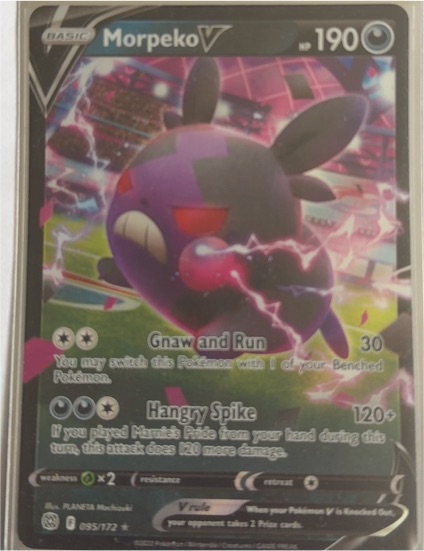 2022 Pokémon TCG Brilliant Stars #095 Morpeko V — front