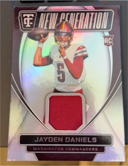 2024 Panini Totally Certified New Generation Jerseys #NGJ-JDS Jayden Daniels — front