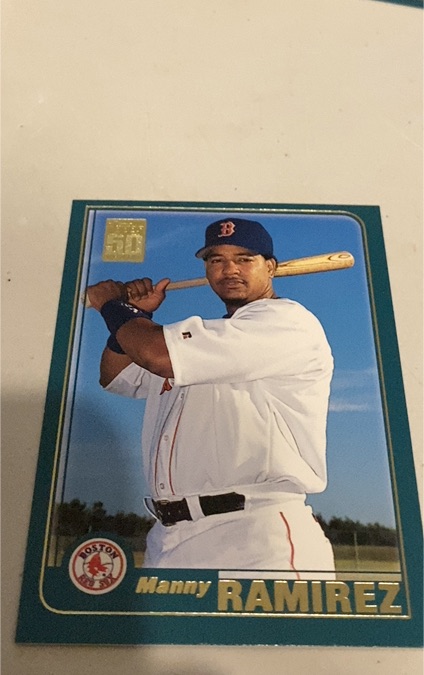 2001 Topps #596 Manny Ramirez — front
