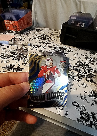 2024 Panini Select #124 Brock Purdy Premier Level Red & Yellow Shock Prizm Color Match — front