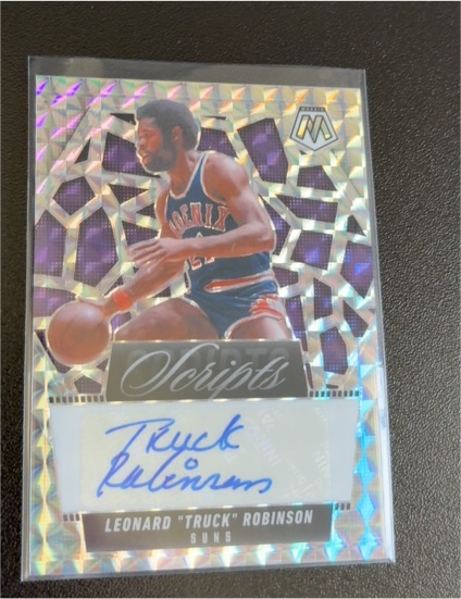 2024-25 Panini Mosaic #MS-LTR Leonard "Truck" Robinson Scripts — front