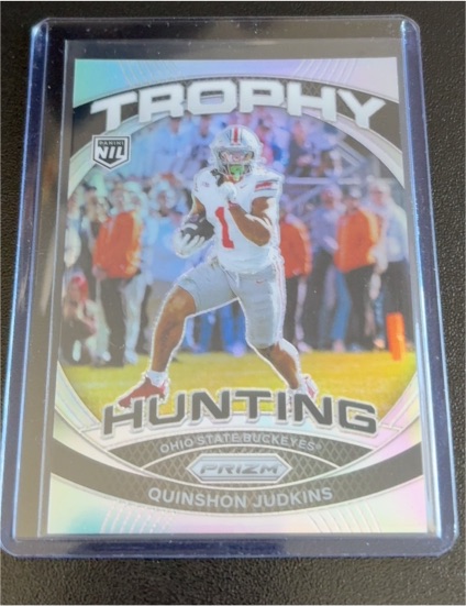 2025 Panini Ohio State Prizm Trophy Hunting #TH-7 Quinshon Judkins — front