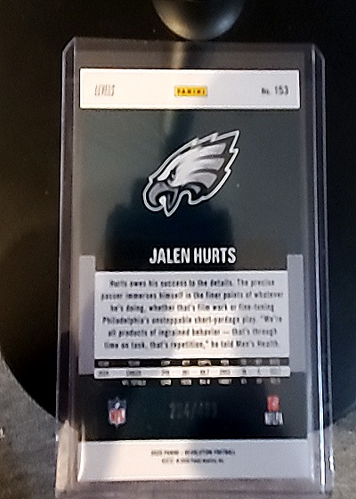 2023 Panini #193 Jalen Hurts — back