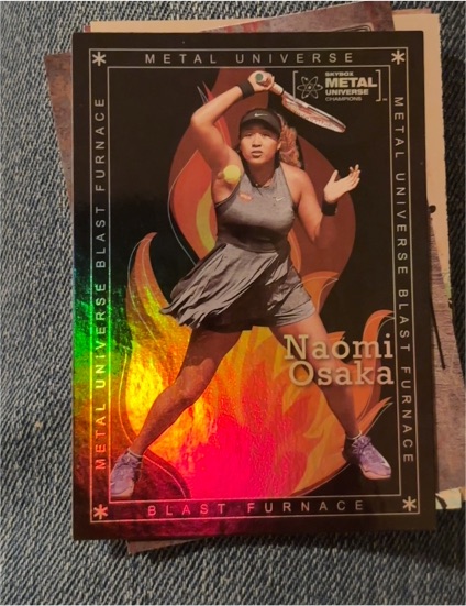 2021 Skybox Metal Universe Champions #BF-3 Naomi Osaka Blast Furnace — front