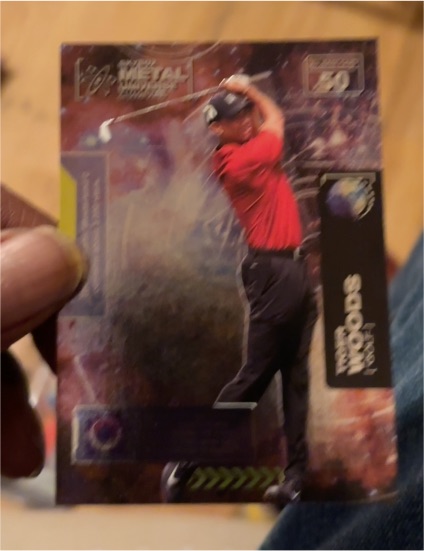 2021 Skybox Metal Universe Champions #50 Tiger Woods — front