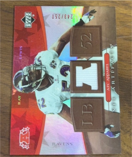 2007 Upper Deck Artifacts #243 Ravens LB #52 — front