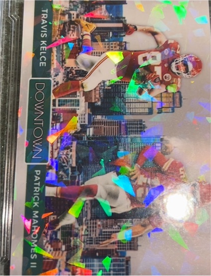 2023 Panini Downtown #DT-1 Travis Kelce / Patrick Mahomes II — front