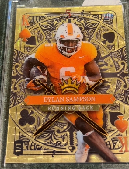 2024 Wild Card 5 Card Draw Stacked Deck PRC Dylan Sampson — front