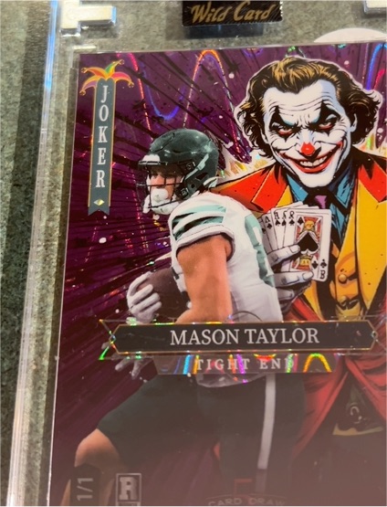 2025 Wild Card Joker 1/1 Mason Taylor — front
