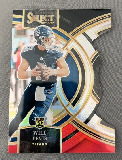 2023 Panini Select #148 Will Levis Tennessee Titans Premier Level Die-Cut Rookie Card — front
